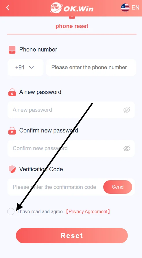 Accept the agreement